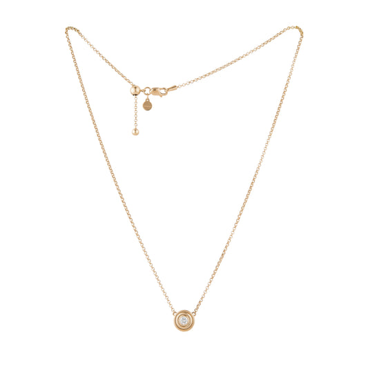 Parallel Diamond Necklace