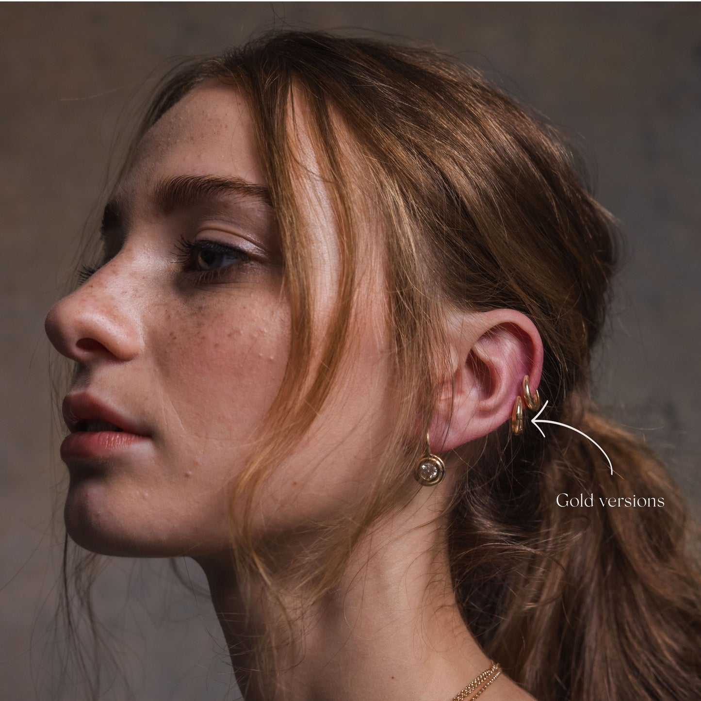 Doublet Silver Huggie Hoops