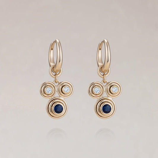 Sapphire & Diamond Earrings