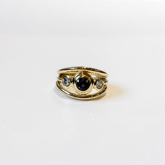 Sapphire and Diamond Ring