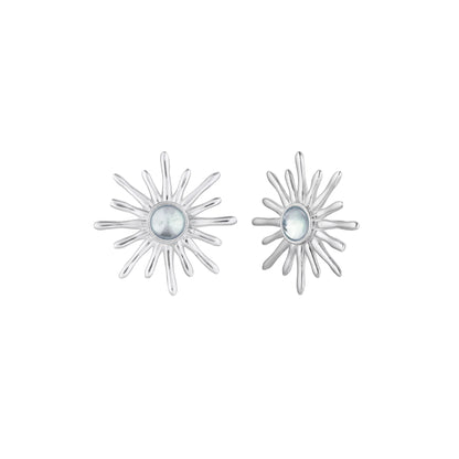 Arka Aquamarine Stud Earrings