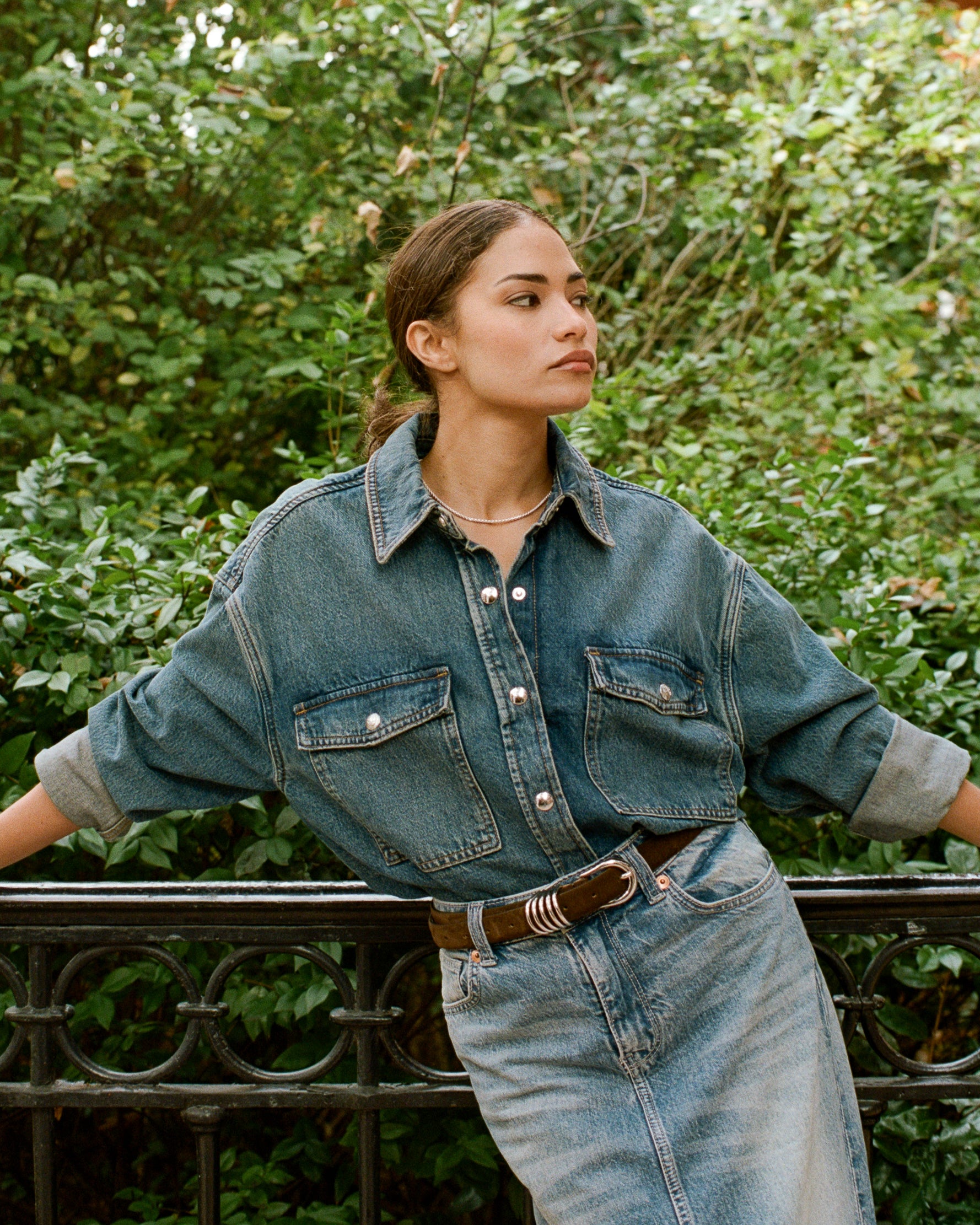 &Lottie Box Chain Necklace and Bracelet