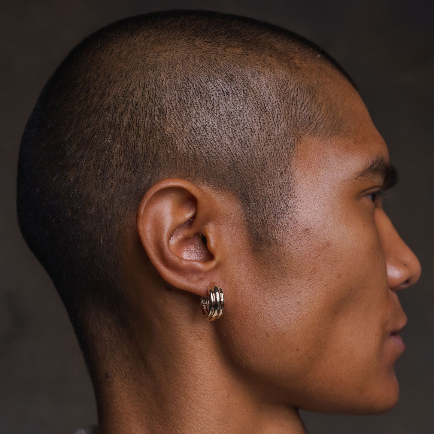Parallel Gold Hoops
