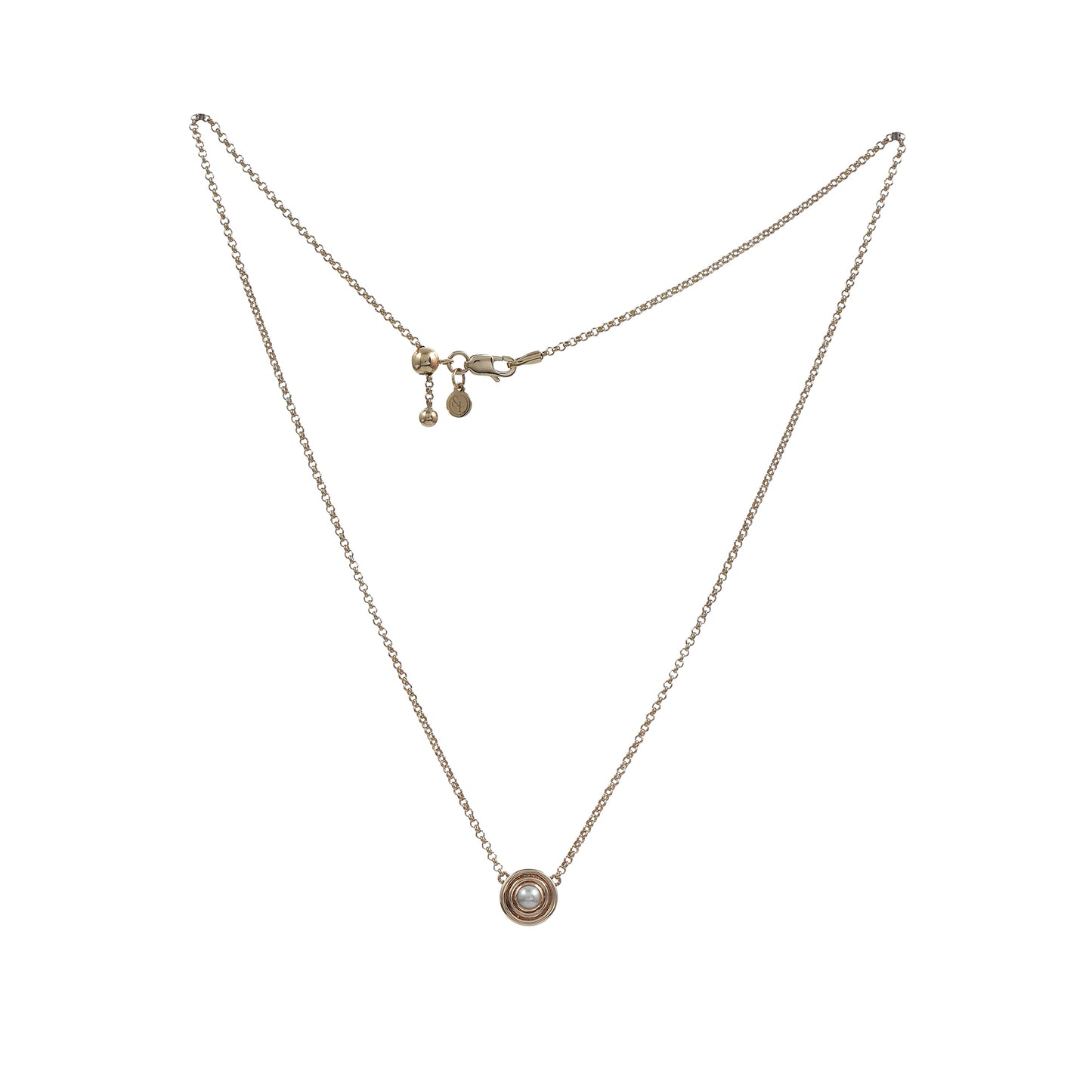 gold and pearl necklace
