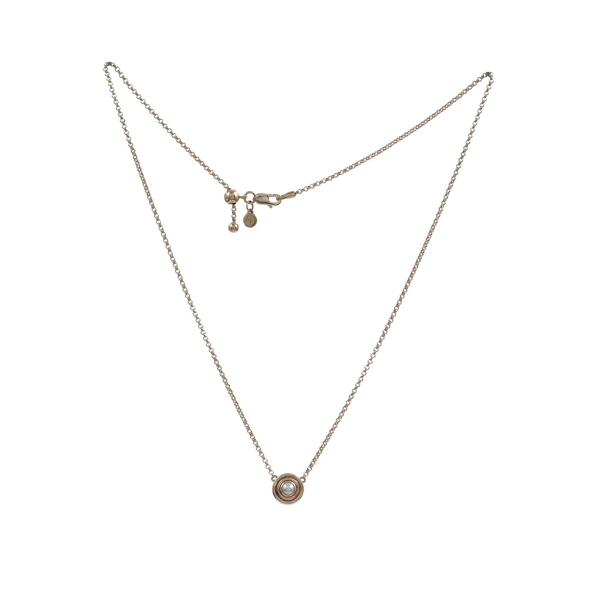 gold and pearl necklace